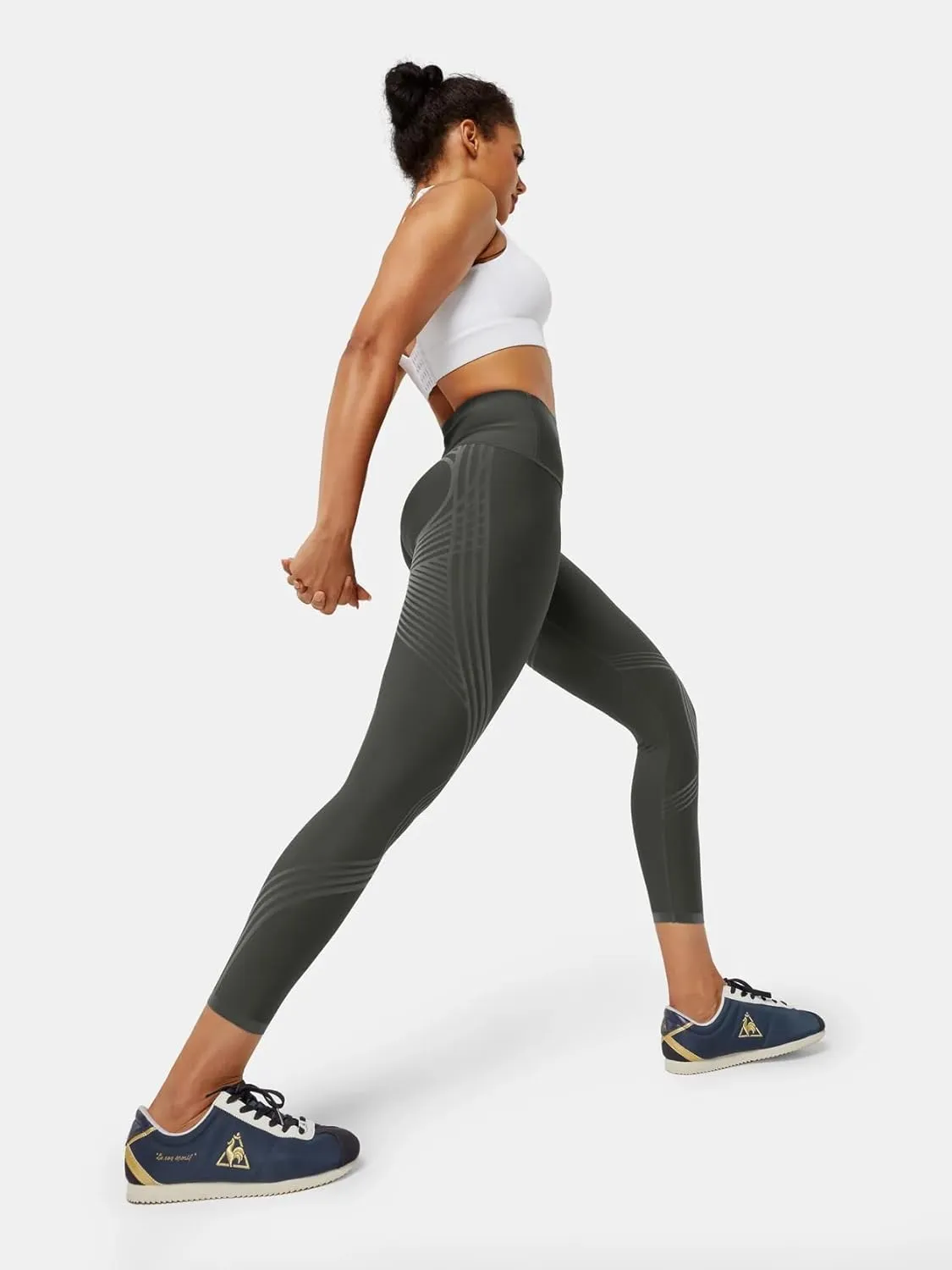 Fanka 7/8 High Waisted Leggings for Women Tummy Control Reversible Wear Body Sculpt Leggings Workout Yoga Pants