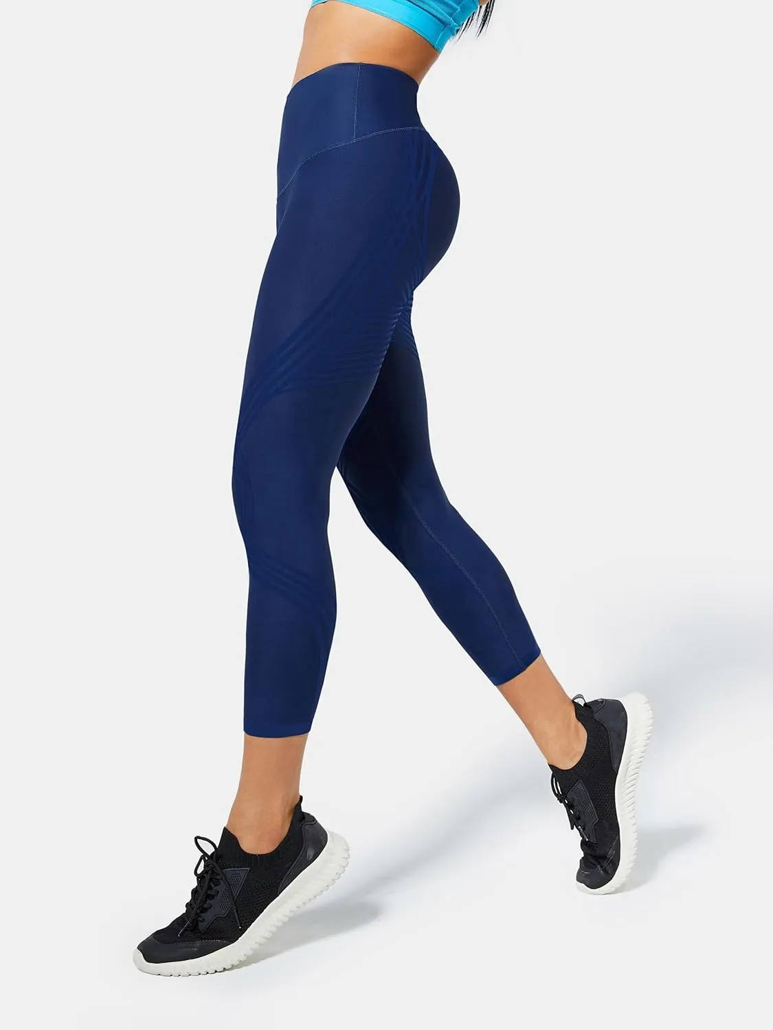 Fanka 7/8 High Waisted Leggings for Women Tummy Control Reversible Wear Body Sculpt Leggings Workout Yoga Pants
