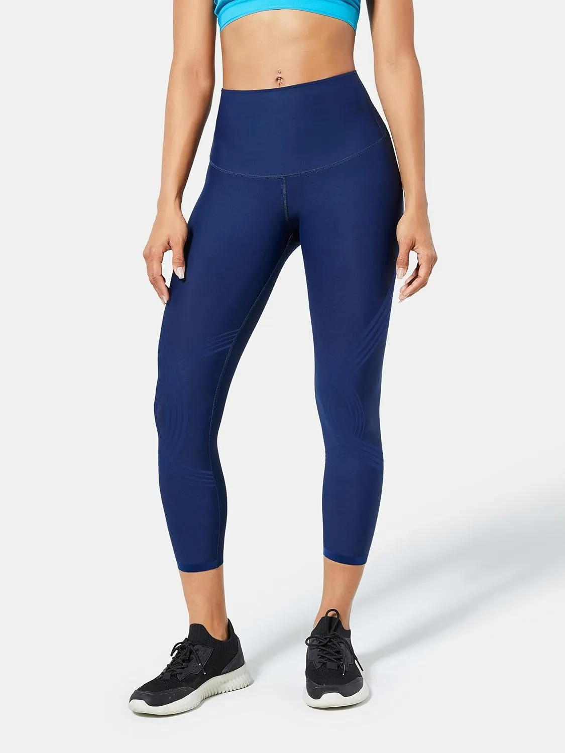 Fanka 7/8 High Waisted Leggings for Women Tummy Control Reversible Wear Body Sculpt Leggings Workout Yoga Pants
