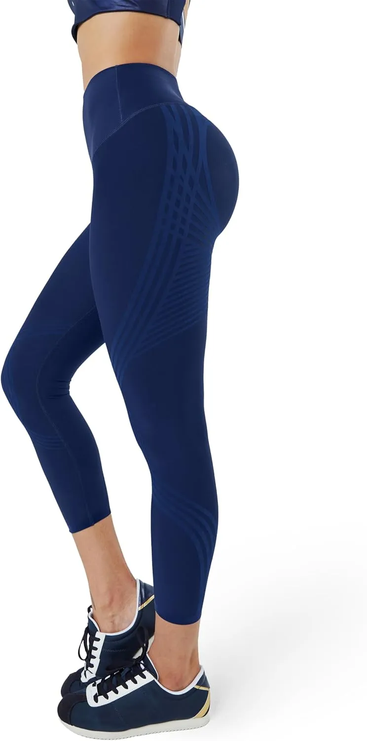 Fanka 7/8 High Waisted Leggings for Women Tummy Control Reversible Wear Body Sculpt Leggings Workout Yoga Pants