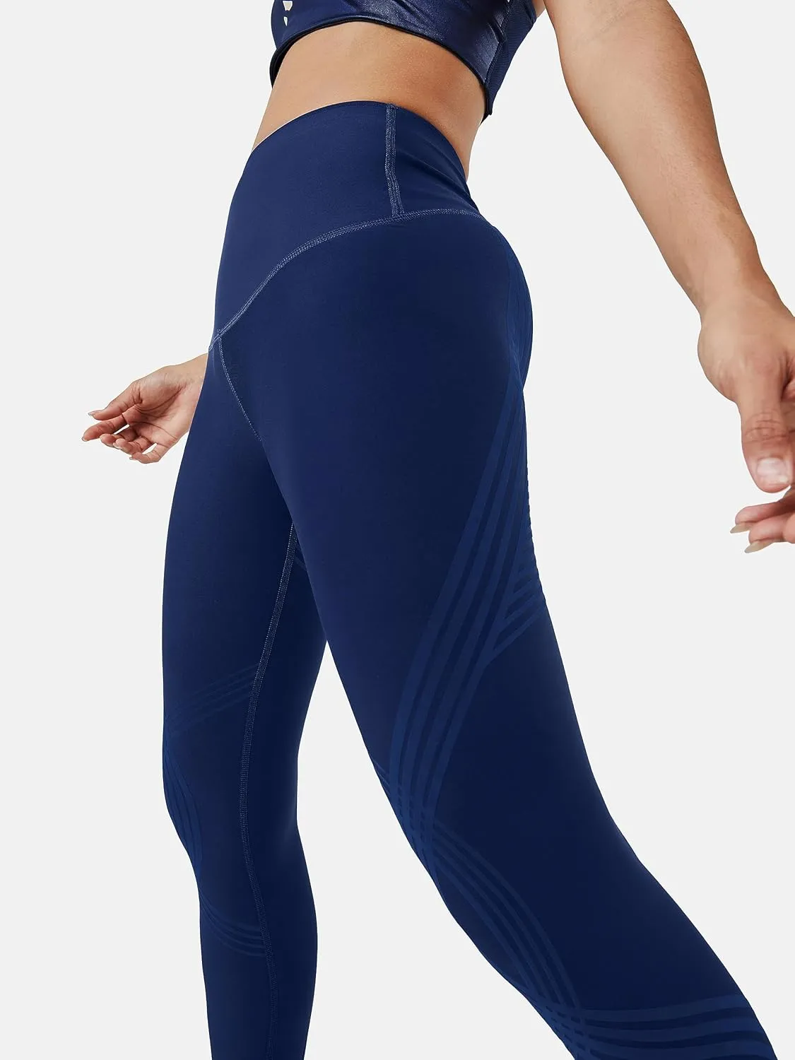 Fanka 7/8 High Waisted Leggings for Women Tummy Control Reversible Wear Body Sculpt Leggings Workout Yoga Pants