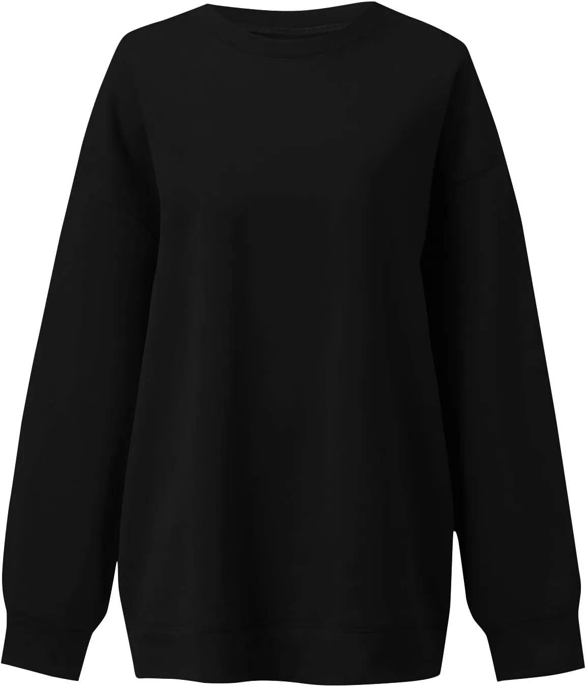 Fleece Plus Size Crewneck Sweatshirts Women Oversized Sweatshirt Hoodies Tunic Pullover Warm Sweaters Casual Tops