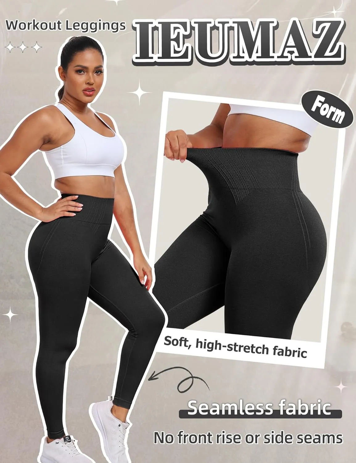 Form Seamless Workout Gym Leggings Scrunch Butt Lifting Leggings for Women High Waist Tummy Control Yoga Pants