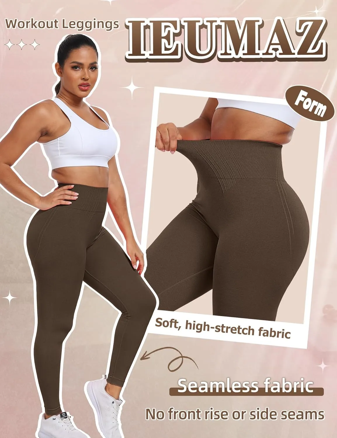 Form Seamless Workout Gym Leggings Scrunch Butt Lifting Leggings for Women High Waist Tummy Control Yoga Pants