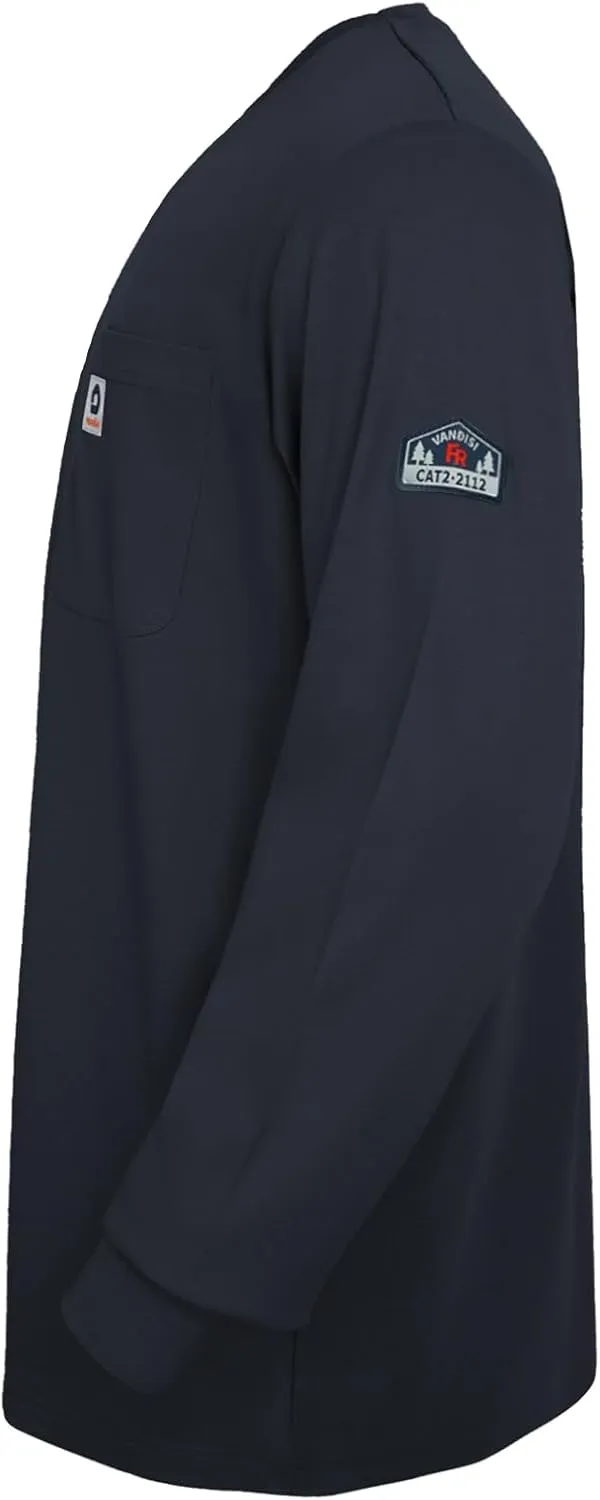 FR Shirts for Men 6.5oz Lightweight Fire Resistant Shirts for Men Long Sleeve NFPA2112/CAT2