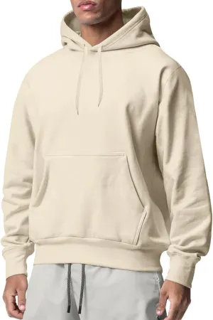 Fxbar Hoodies for Men Heavyweight Lined Hoodie Thick Winter Pullover Warm Hooded Sweatshirt Thermal Windproof Jacket
