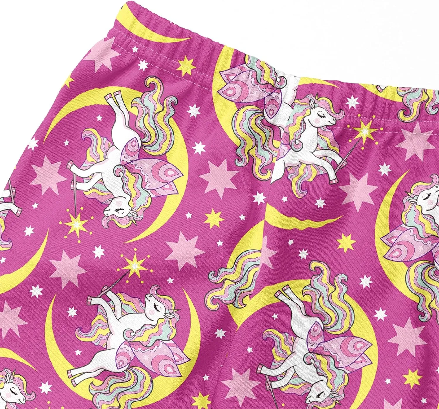 Girls' 3-Pack Printed Leggings Toddlers Active Stretch Leggings Little Kids Yoga Pants 3-10 Years