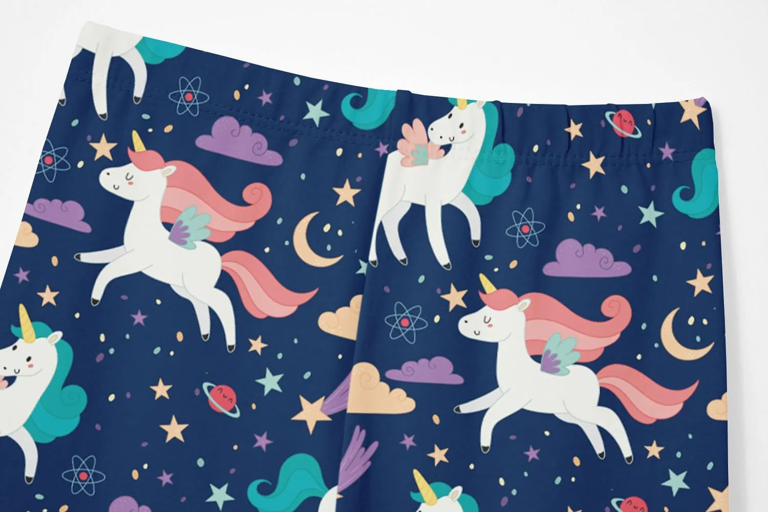 Girls' 3-Pack Printed Leggings Toddlers Active Stretch Leggings Little Kids Yoga Pants 3-10 Years