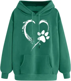 Graphic Hoodies for Women Oversized Drawstring Hooded Sweatshirts Comfy Plus Size Breathable Sweatshirt