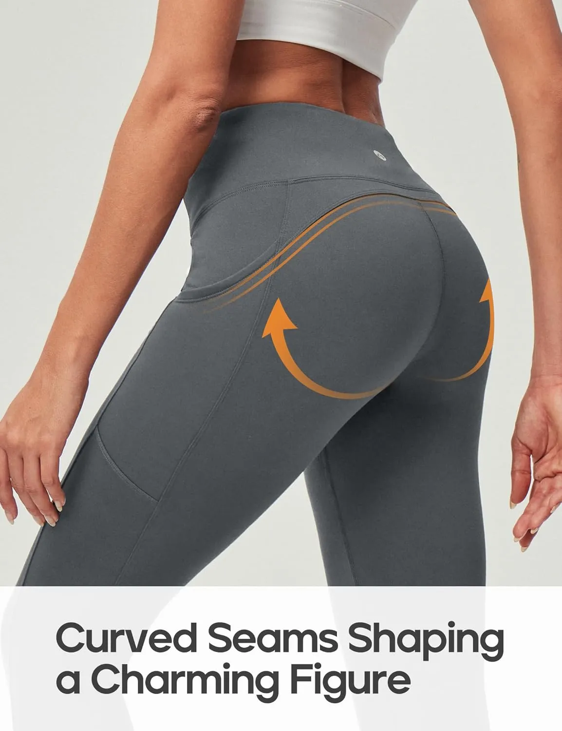 Heathyoga Fleece Lined Leggings Women with Pockets Water Resistant Thermal Leggings Winter Warm Yoga Pants Hiking Running