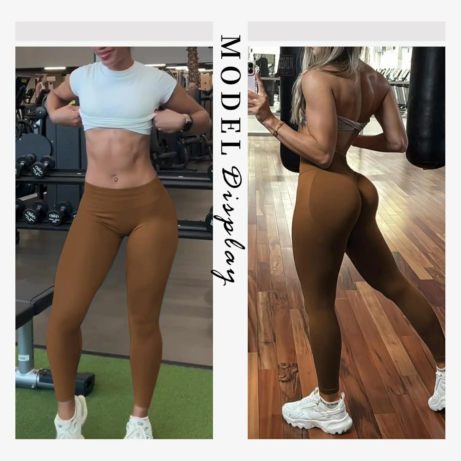 Hidden Scrunch Butt Lifting Leggings for Women Impact Gym Workout Leggings Mid Low Waist Compression Yoga Pants