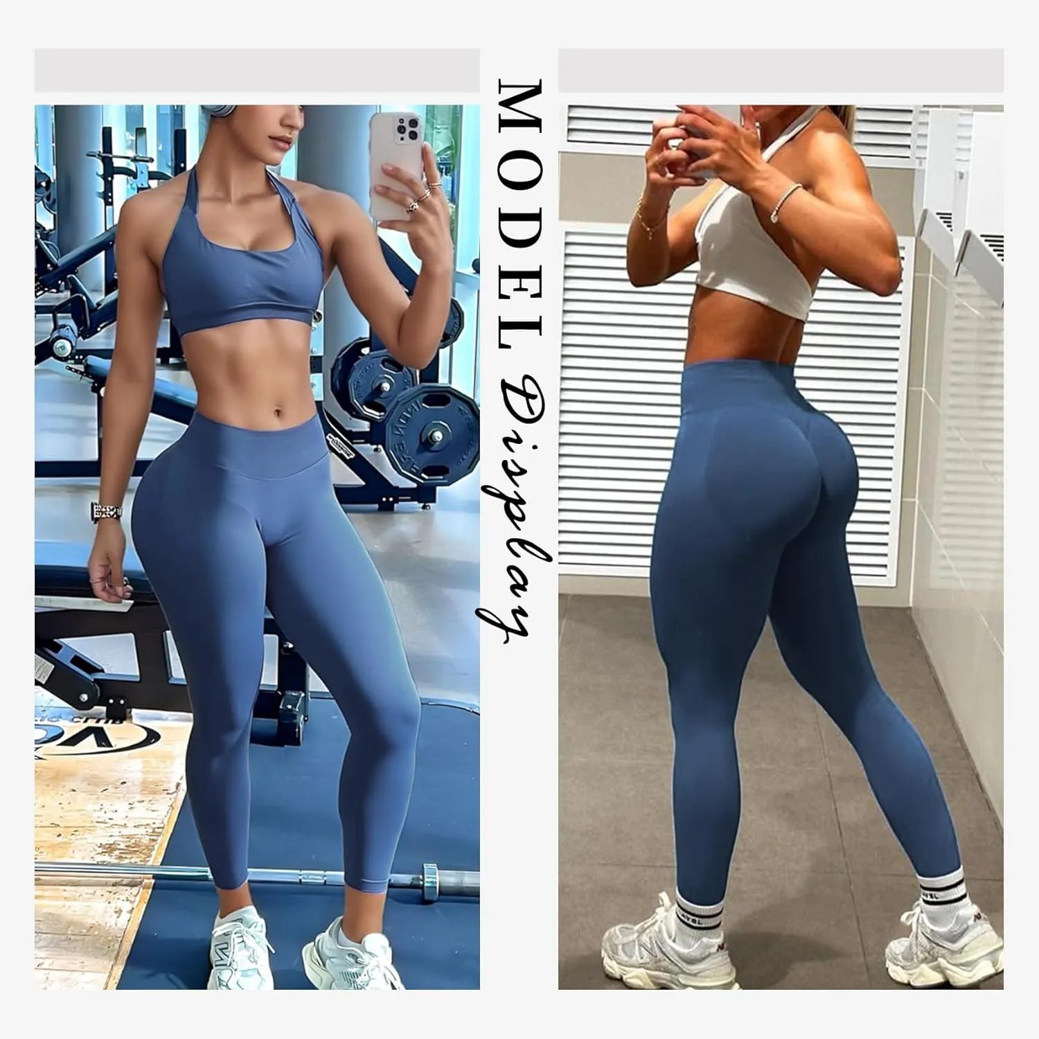 Hidden Scrunch Butt Lifting Leggings for Women Impact Gym Workout Leggings Mid Low Waist Compression Yoga Pants