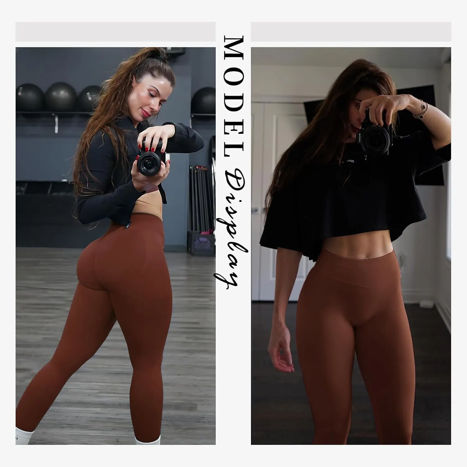 Hidden Scrunch Butt Lifting Leggings for Women Impact Gym Workout Leggings Mid Low Waist Compression Yoga Pants