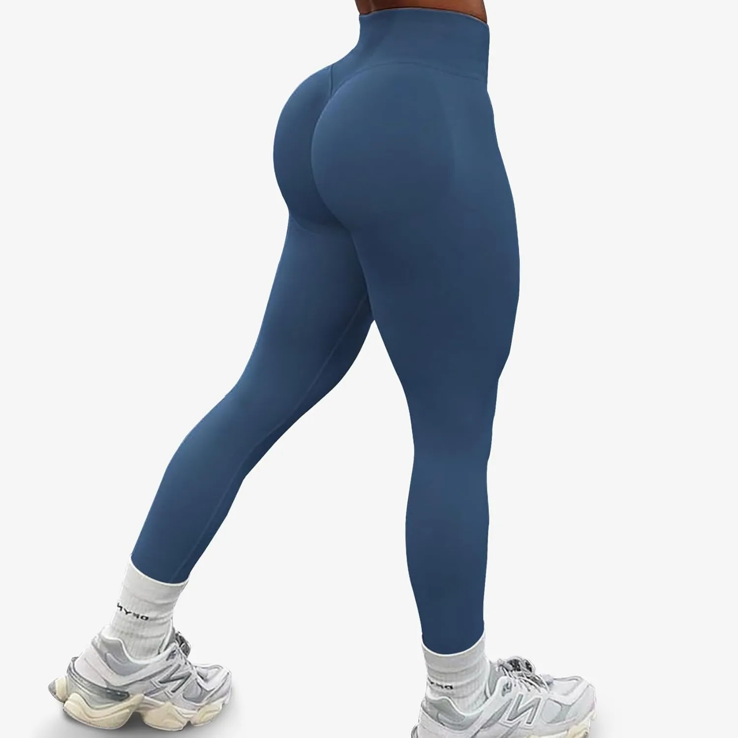 Hidden Scrunch Butt Lifting Leggings for Women Impact Gym Workout Leggings Mid Low Waist Compression Yoga Pants