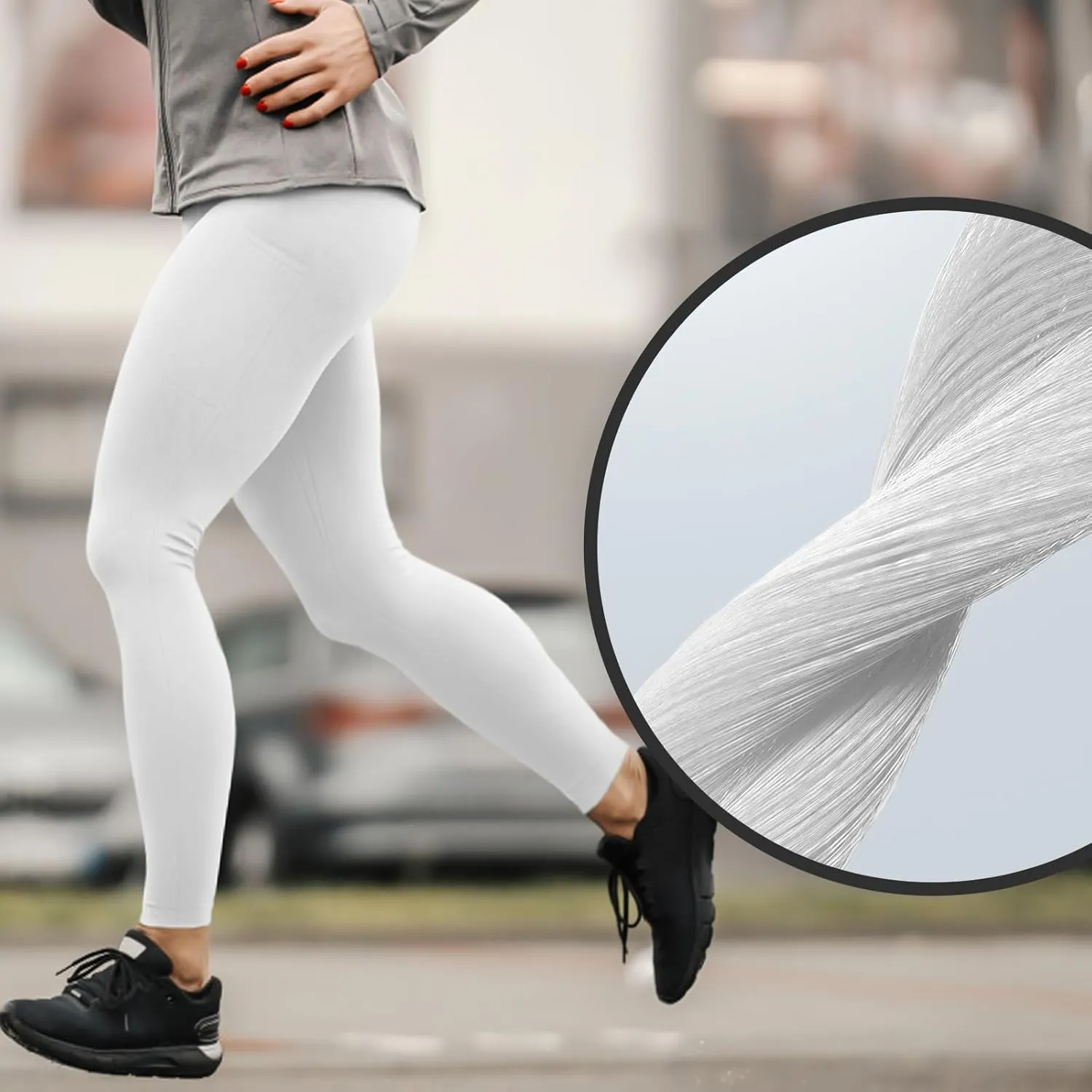 High Waisted Leggings for Women, 7/8 Full Length Buttery Soft Yoga Leggings