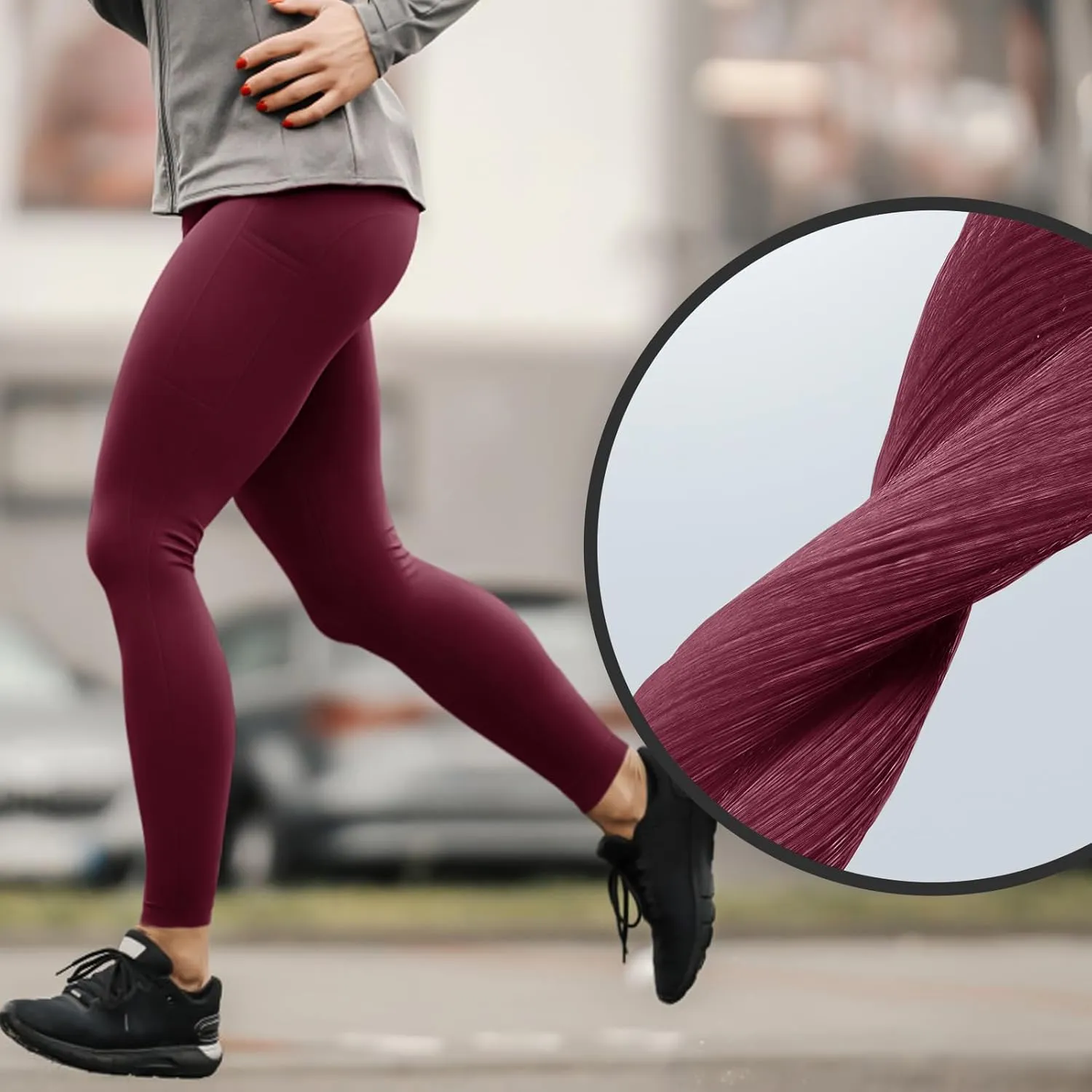 High Waisted Leggings for Women, 7/8 Full Length Buttery Soft Yoga Leggings