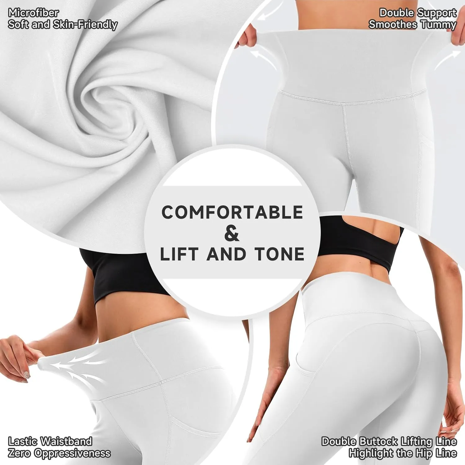 High Waisted Leggings for Women, 7/8 Full Length Buttery Soft Yoga Leggings
