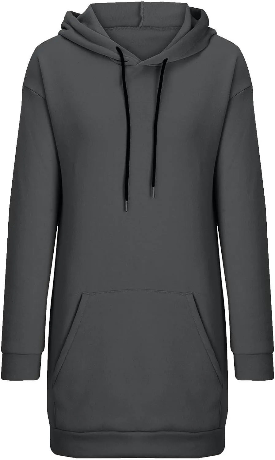 Hoodie Dress for Women Oversized Hooded Pullover Long Sleeve Sweatshirts Casual Fall Winter Hoodies Dress with Pocket