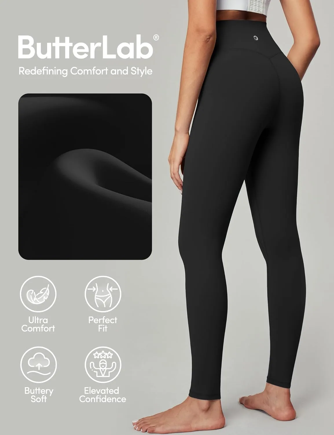 IUGA High Waisted Leggings for Women Tummy Control Buttery Soft Workout Leggings Compression Gym Yoga Leggings