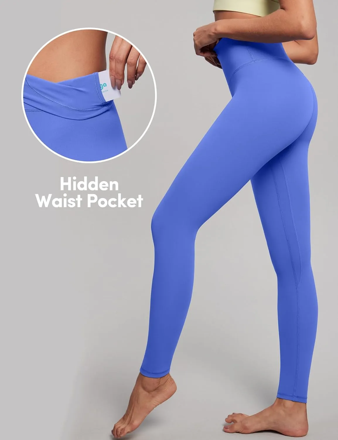 IUGA High Waisted Leggings for Women Tummy Control Buttery Soft Workout Leggings Compression Gym Yoga Leggings