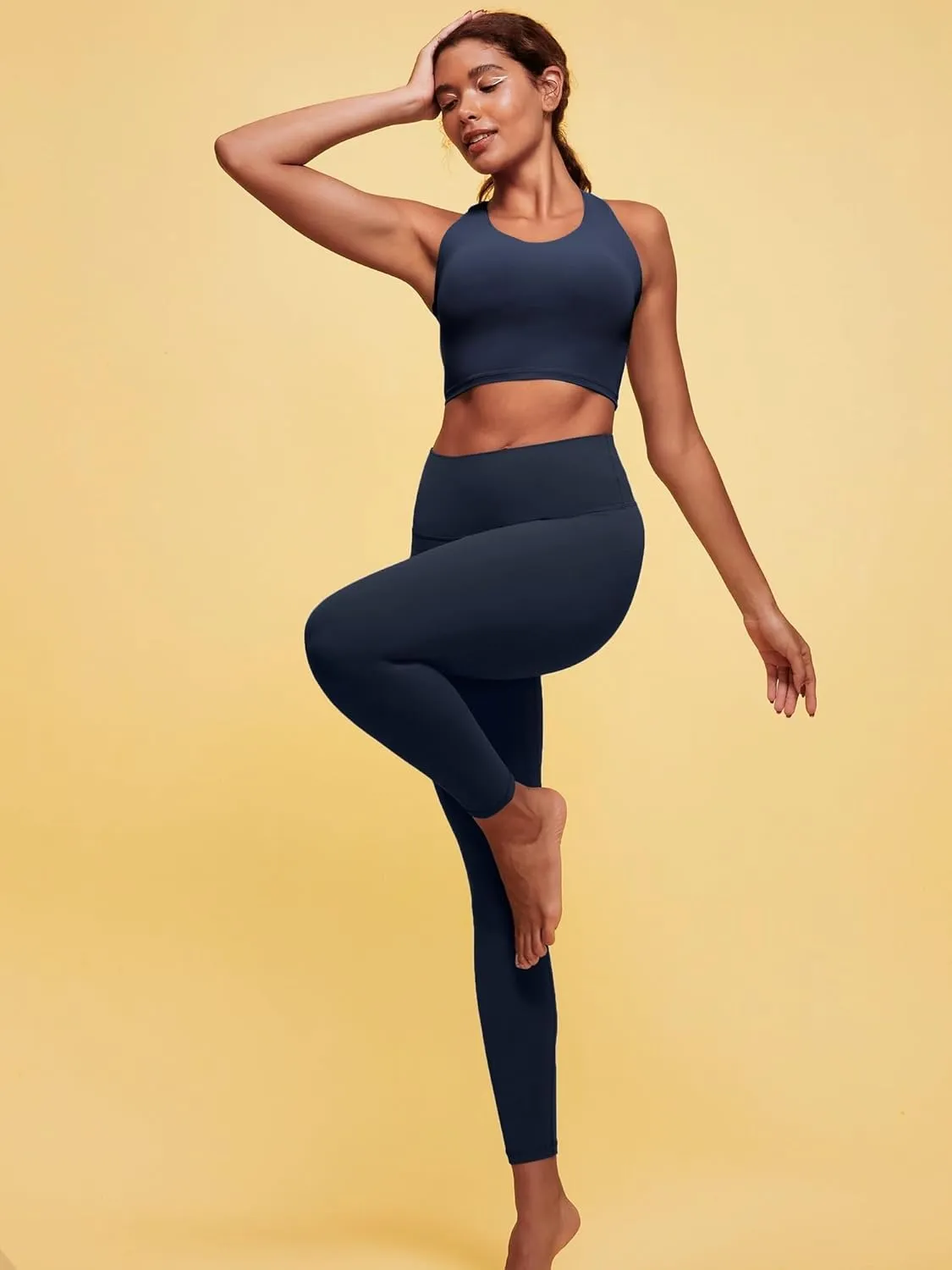 IUGA High Waisted Leggings for Women Tummy Control Buttery Soft Workout Leggings Compression Gym Yoga Leggings