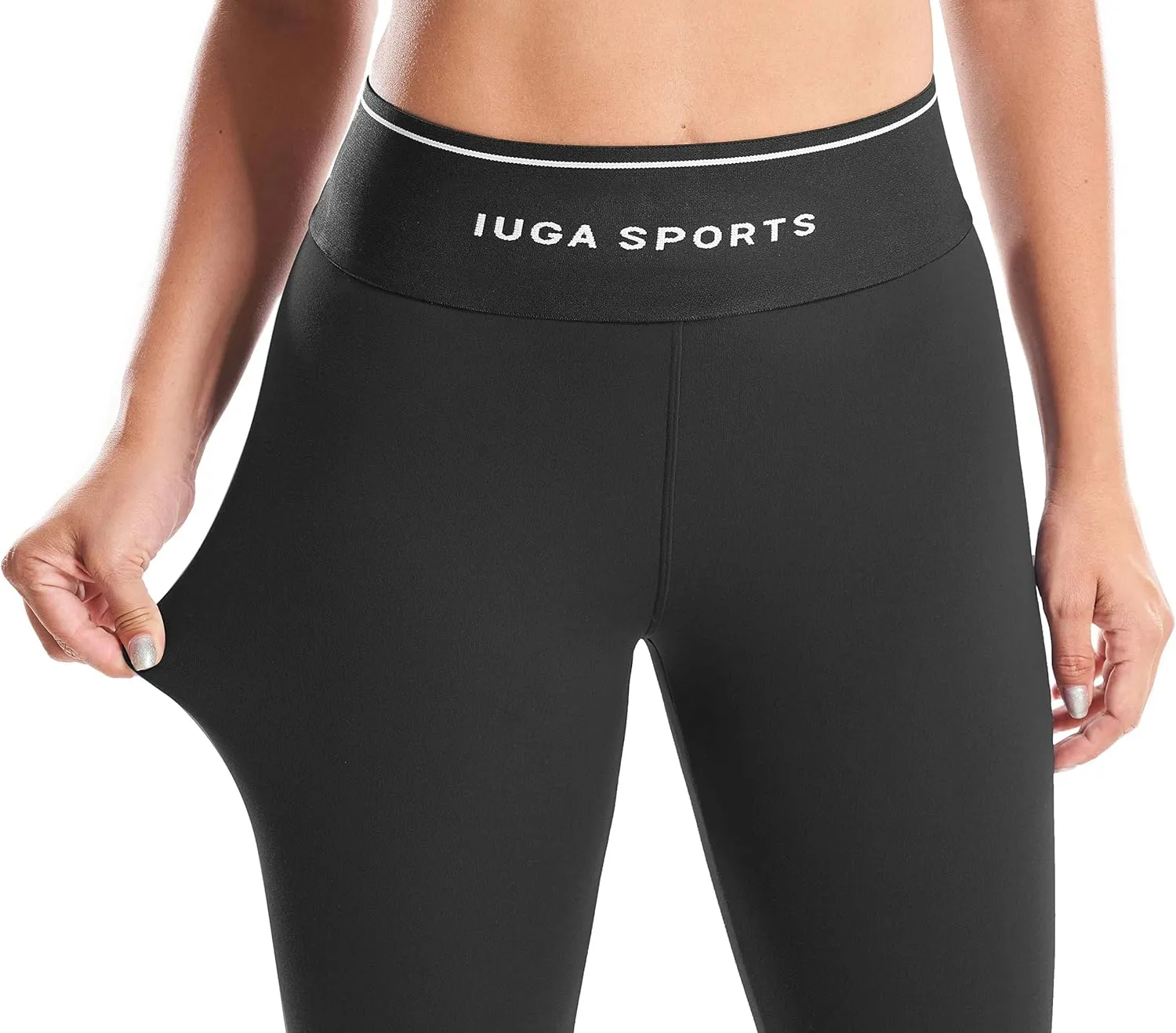 IUGA Thick Fleece Lined Leggings Women High Waist Warm Yoga Pants Winter Workout Thermal Leggings for Women