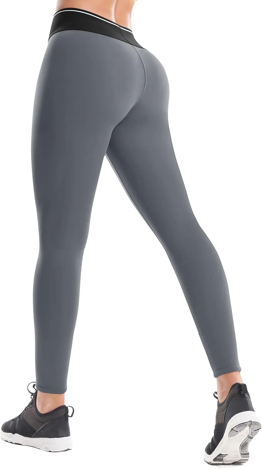 IUGA Thick Fleece Lined Leggings Women High Waist Warm Yoga Pants Winter Workout Thermal Leggings for Women