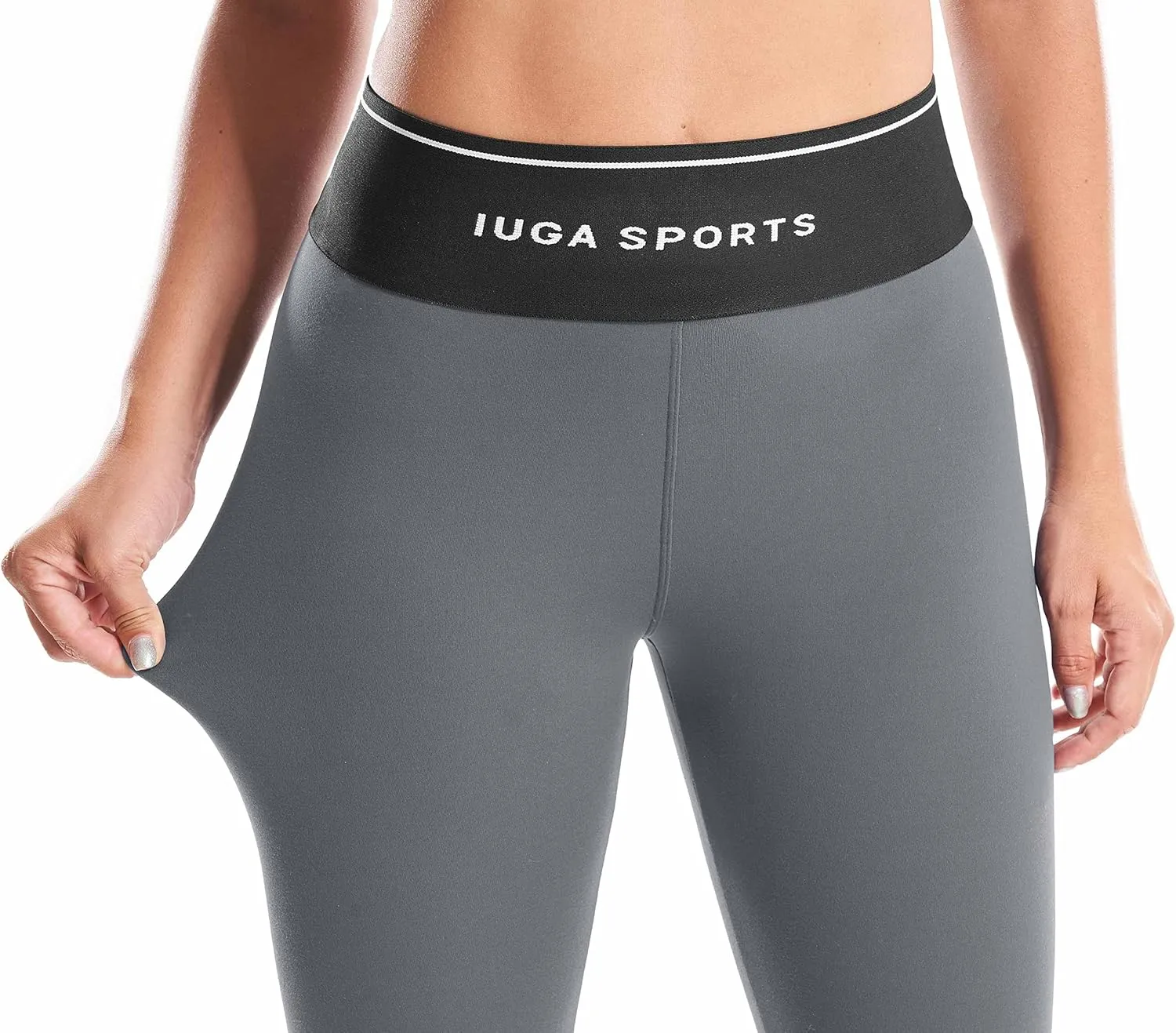 IUGA Thick Fleece Lined Leggings Women High Waist Warm Yoga Pants Winter Workout Thermal Leggings for Women