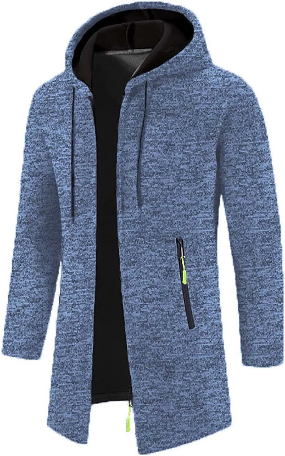 Jackets for Men,Men's Open Front Cardigan Sweater Full Zip Up Hooded Hoodies Knitted Sweatshirts Winter Coats Outwear