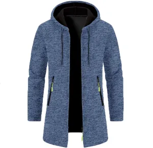 Jackets for Men,Men's Open Front Cardigan Sweater Full Zip Up Hooded Hoodies Knitted Sweatshirts Winter Coats Outwear
