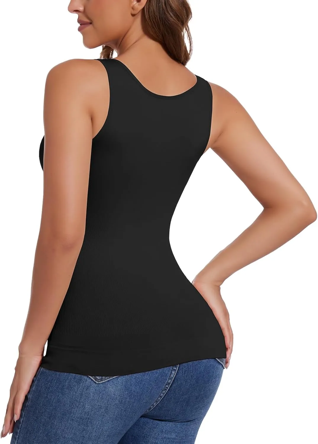 JOYSHAPER Women Tummy Control Shapewear Tank Tops V Neck Seamless Compression Camisole Slimming Body Shaper Camisole