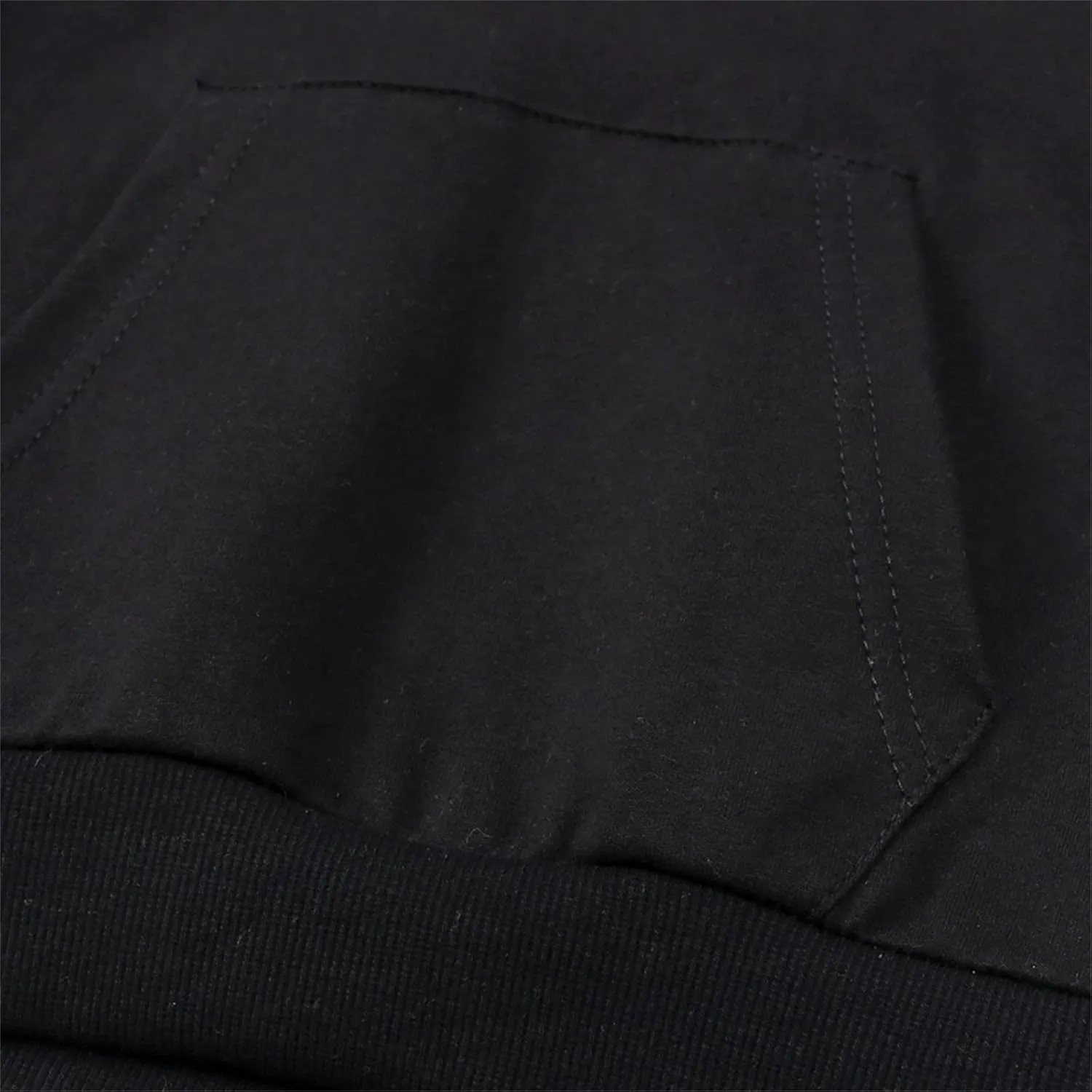 KAGAYD Toddler Boys Girls Hoodies Pullover Fleece Sweatshirt Children Black Solid Color Babies Hooded Top Active Sports