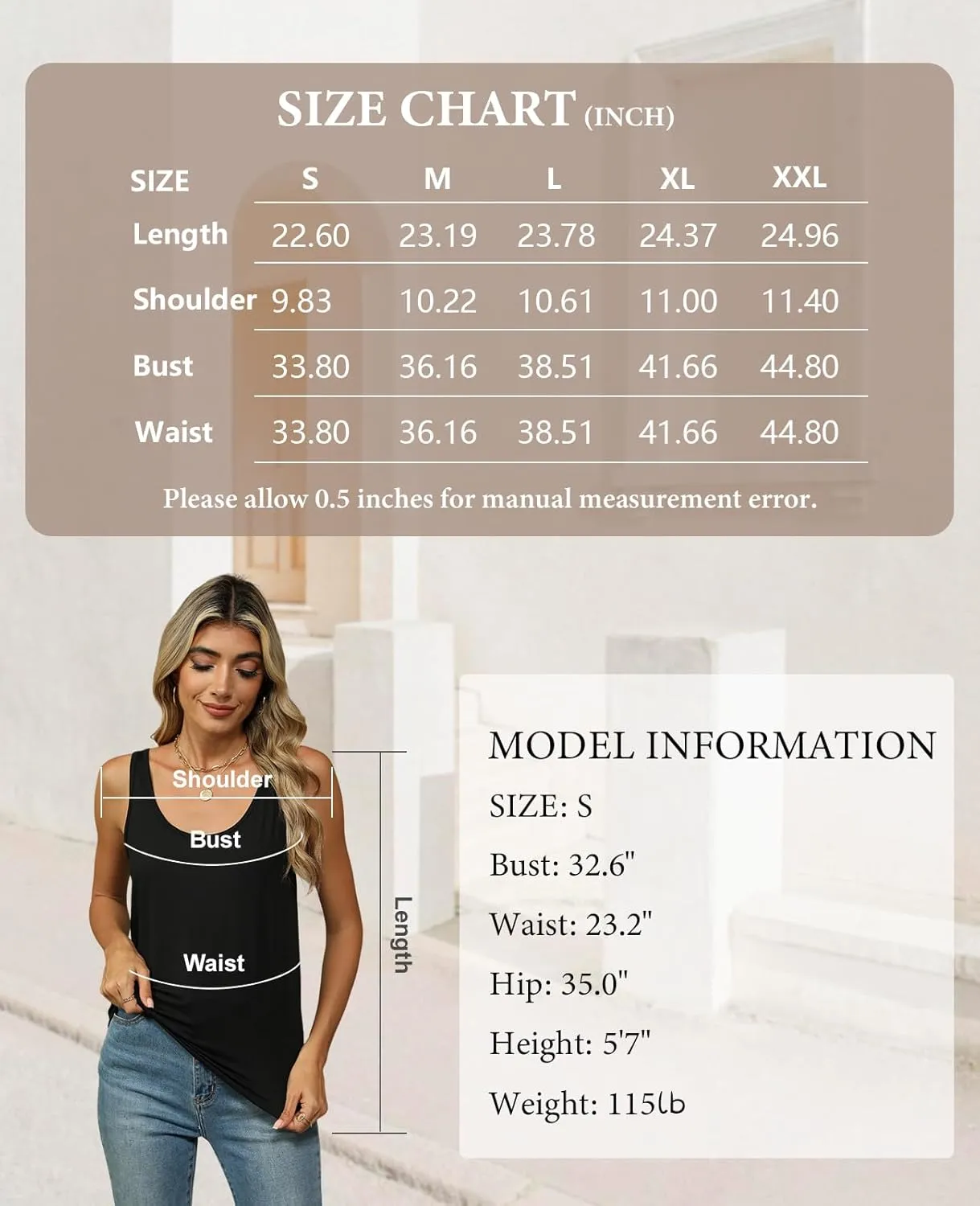 KevaMolly Basic Tank Top Woman UPF 50  Casual Soft Scoop Neck Sleeveless Classic Fit Tops 2025 Outfits Clothes