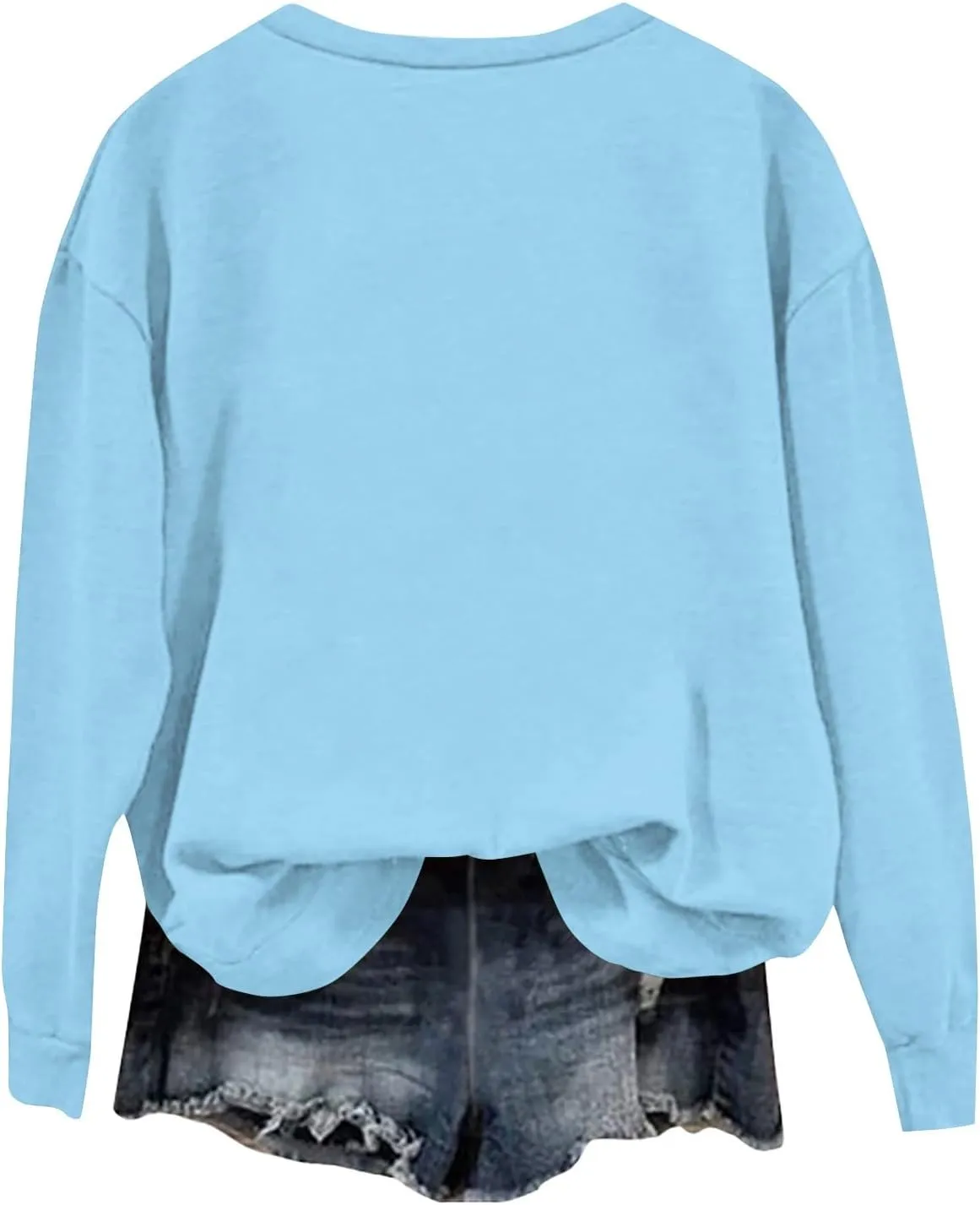 Ladies Long Sleeve Trendy Sweatshirt Dressy Crewneck Tee Casual Fashion Wing Print Tshirt Fall Pollover Trendy Tops