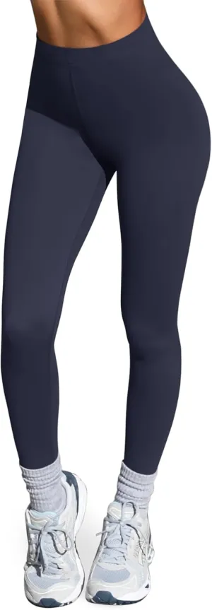 LASLULU High Waisted Workout Leggings for Women 27" Double Seamed Buttery Soft Compression Leggings Yoga Workout Pants
