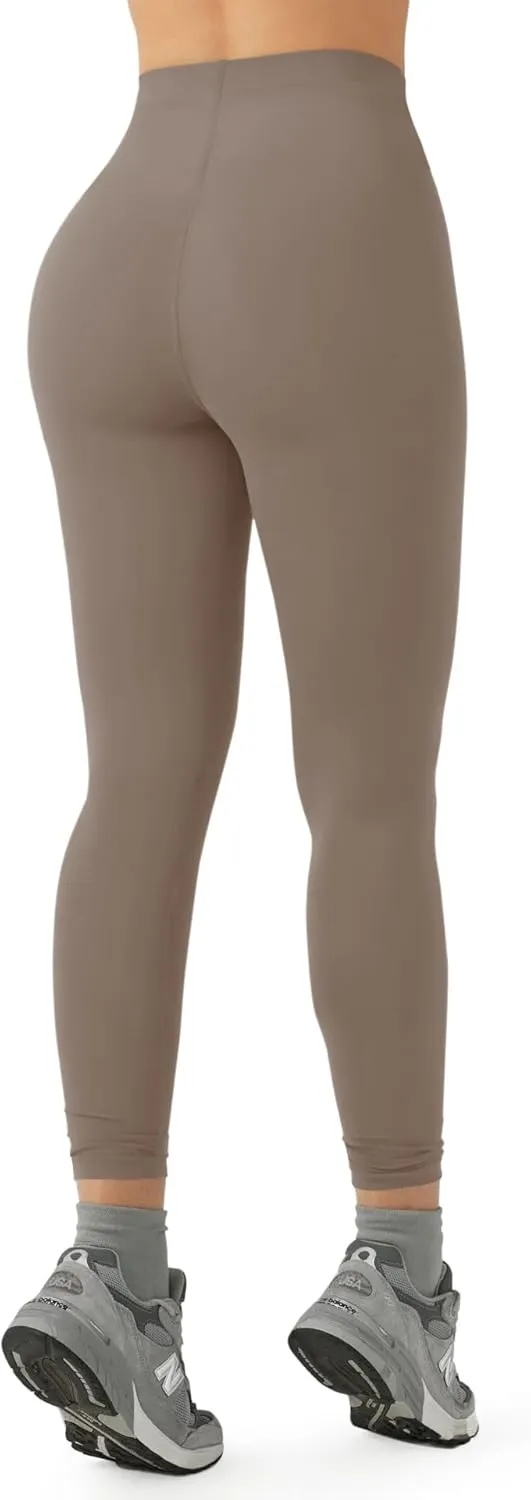 LASLULU High Waisted Workout Leggings for Women 27" Double Seamed Buttery Soft Compression Leggings Yoga Workout Pants