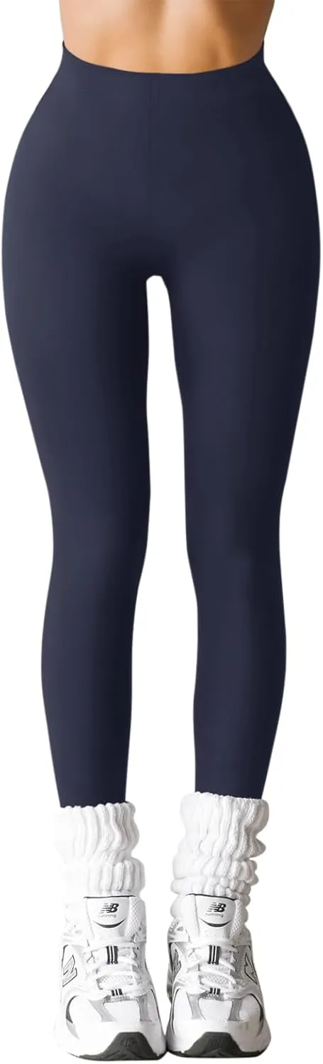 LASLULU High Waisted Workout Leggings for Women 27" Double Seamed Buttery Soft Compression Leggings Yoga Workout Pants