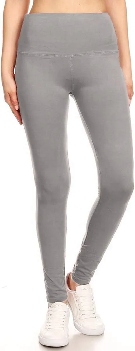 Leggings Depot High Waisted Leggings for Women Buttery Smooth & Soft Women's Solid Yoga - Reg, Plus, 1X3X, 3X5X