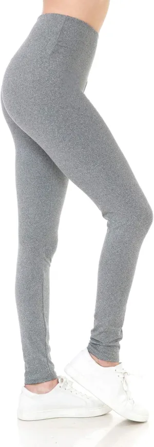 Leggings Depot High Waisted Leggings for Women Buttery Smooth & Soft Women's Solid Yoga - Reg, Plus, 1X3X, 3X5X