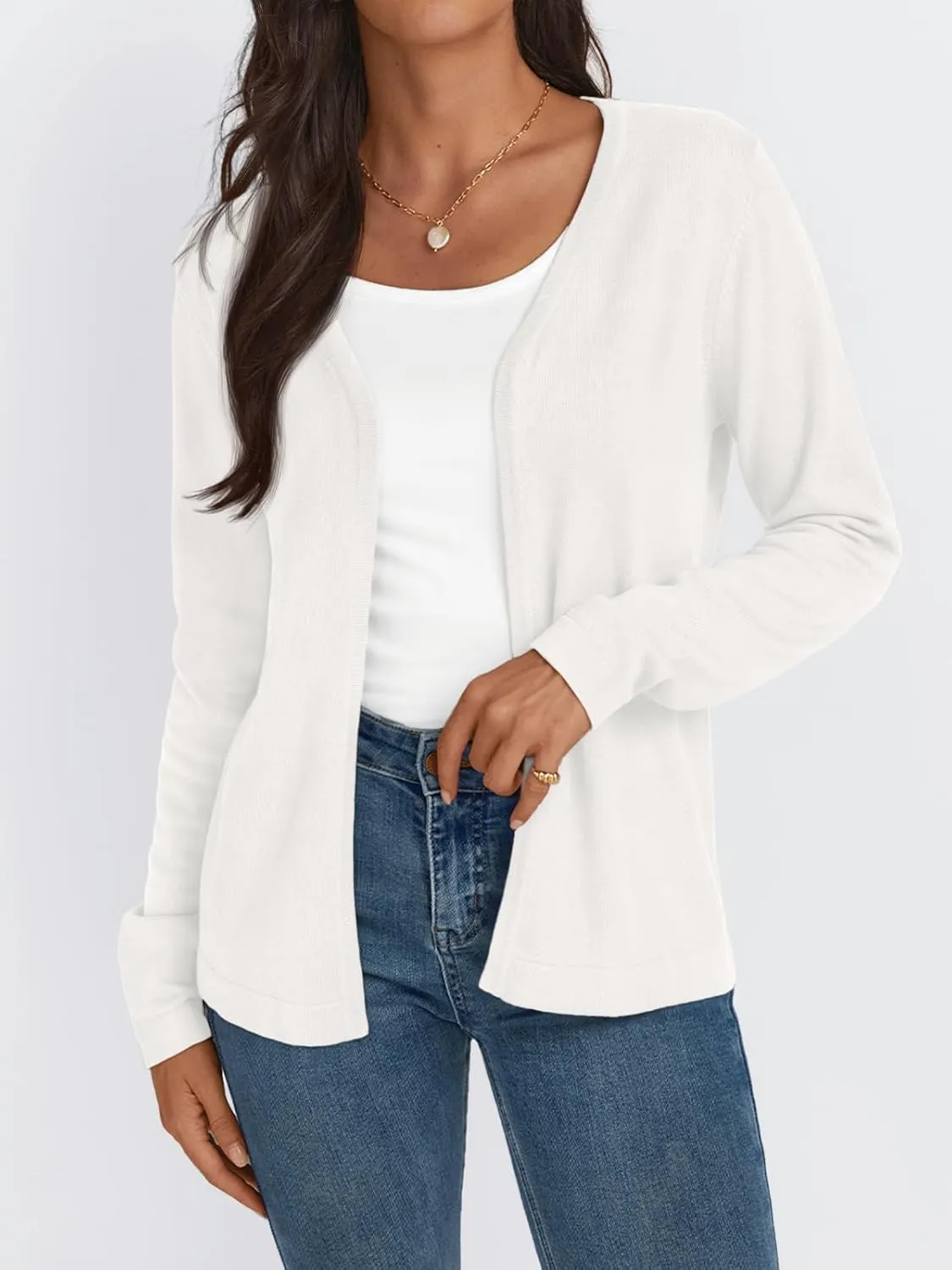 LILLUSORY Women's Cardigan Sweaters Lightweight Fall Clothes Fashion Long Sleeve Open Front 2025 Jackets