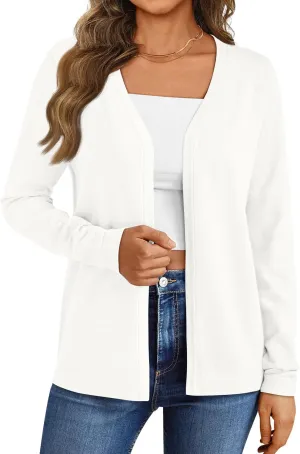LILLUSORY Women's Cardigan Sweaters Lightweight Fall Clothes Fashion Long Sleeve Open Front 2025 Jackets