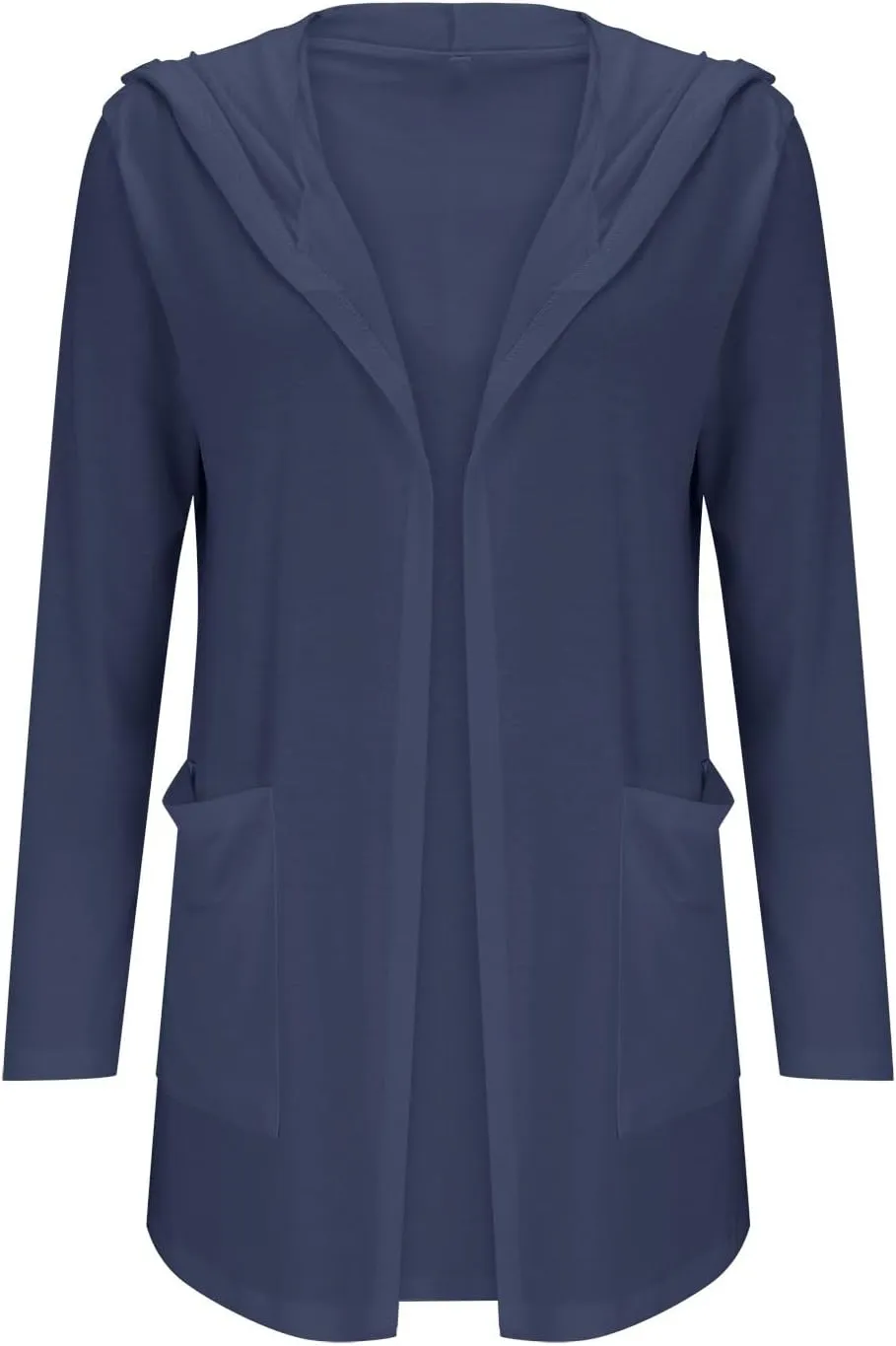Long Cardigans for Women Trendy 2024 Summer Lightweight Casual Comfy Open Front Hooded Cardigan Sweater with Pocket