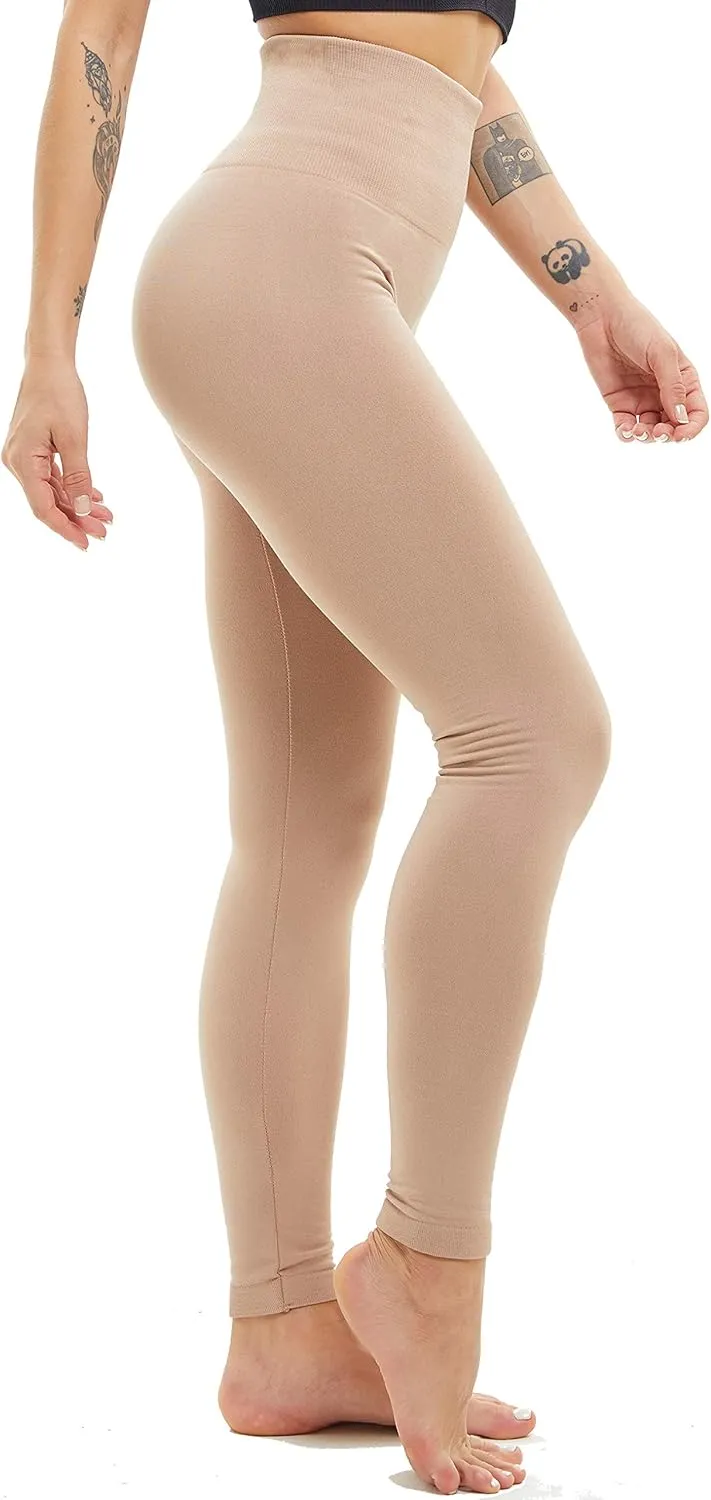 LUOYANXI Fleece Lined Leggings Women Thick High Waisted Leggings Winter Warm Tights