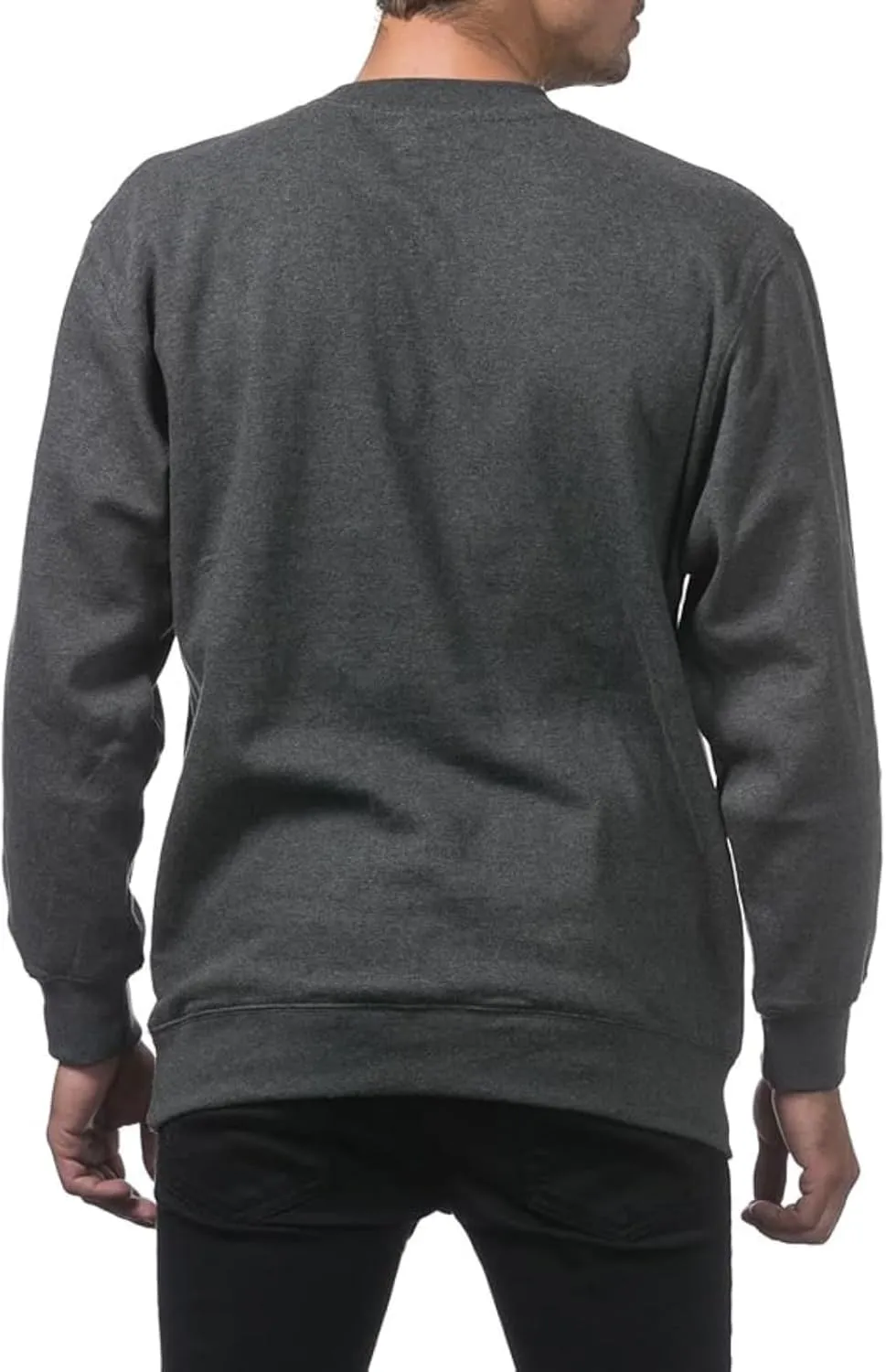 Men's Crewneck Sweatshirt Plain Sweatshirts Athletic Workout Sweat Shirts Soft Long Sleeve Pullover Shirt