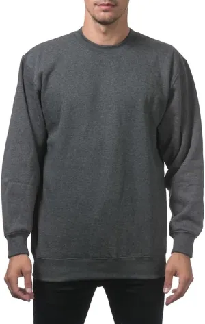 Men's Crewneck Sweatshirt Plain Sweatshirts Athletic Workout Sweat Shirts Soft Long Sleeve Pullover Shirt