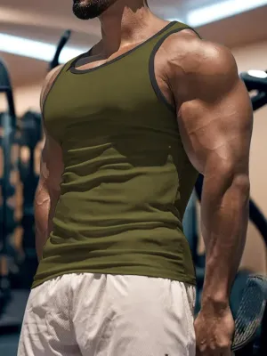 Men's Gym Workout Tank Tops - Soft Lightweight Sleeveless Muscle Shirts for Beach & Athletic Wear
