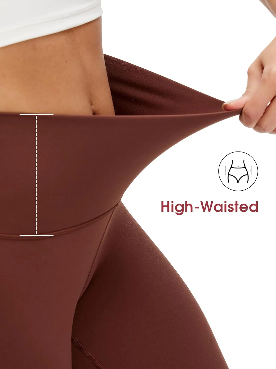 NANJI High Waisted Leggings for Women - Buttery Soft Yoga Pants, Squat Proof Stretch Workout Running Casual Leggings