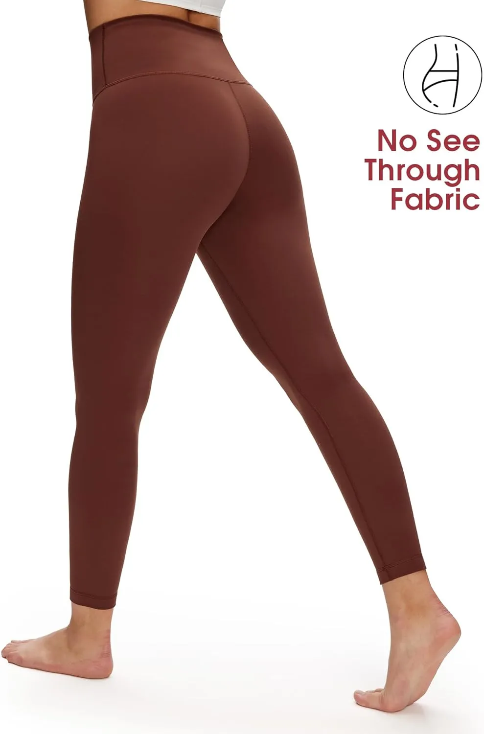 NANJI High Waisted Leggings for Women - Buttery Soft Yoga Pants, Squat Proof Stretch Workout Running Casual Leggings