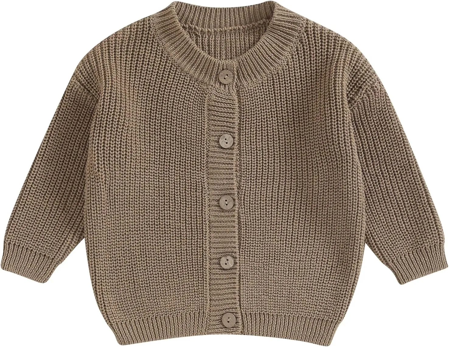Newborn Baby Girl Boy Cute Long Sleeve Button Up Cardigan Toddler Knit Sweater Infant Fall Winter Clothes