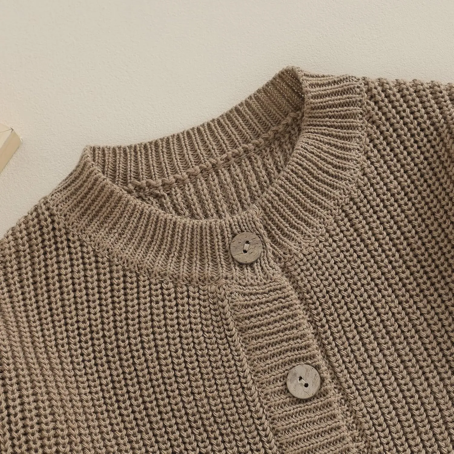 Newborn Baby Girl Boy Cute Long Sleeve Button Up Cardigan Toddler Knit Sweater Infant Fall Winter Clothes